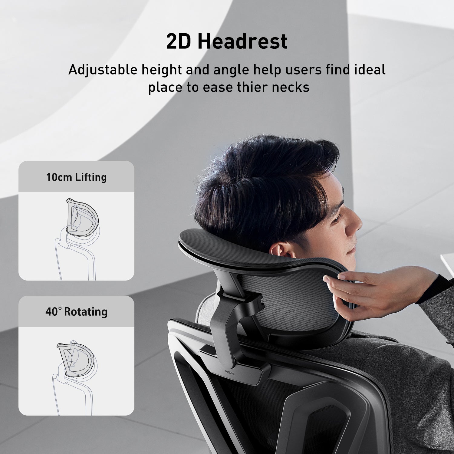 HBADA P5 Ergonomic Office Chair with Footrest