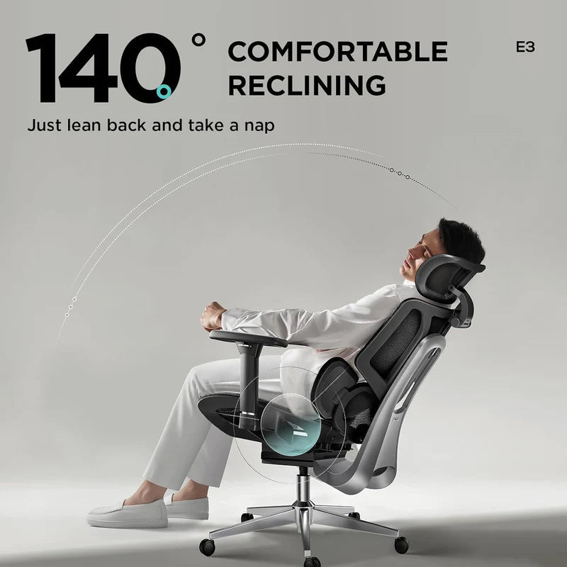 HBADA E3 Air Ergonomic Office Chair without Footrest