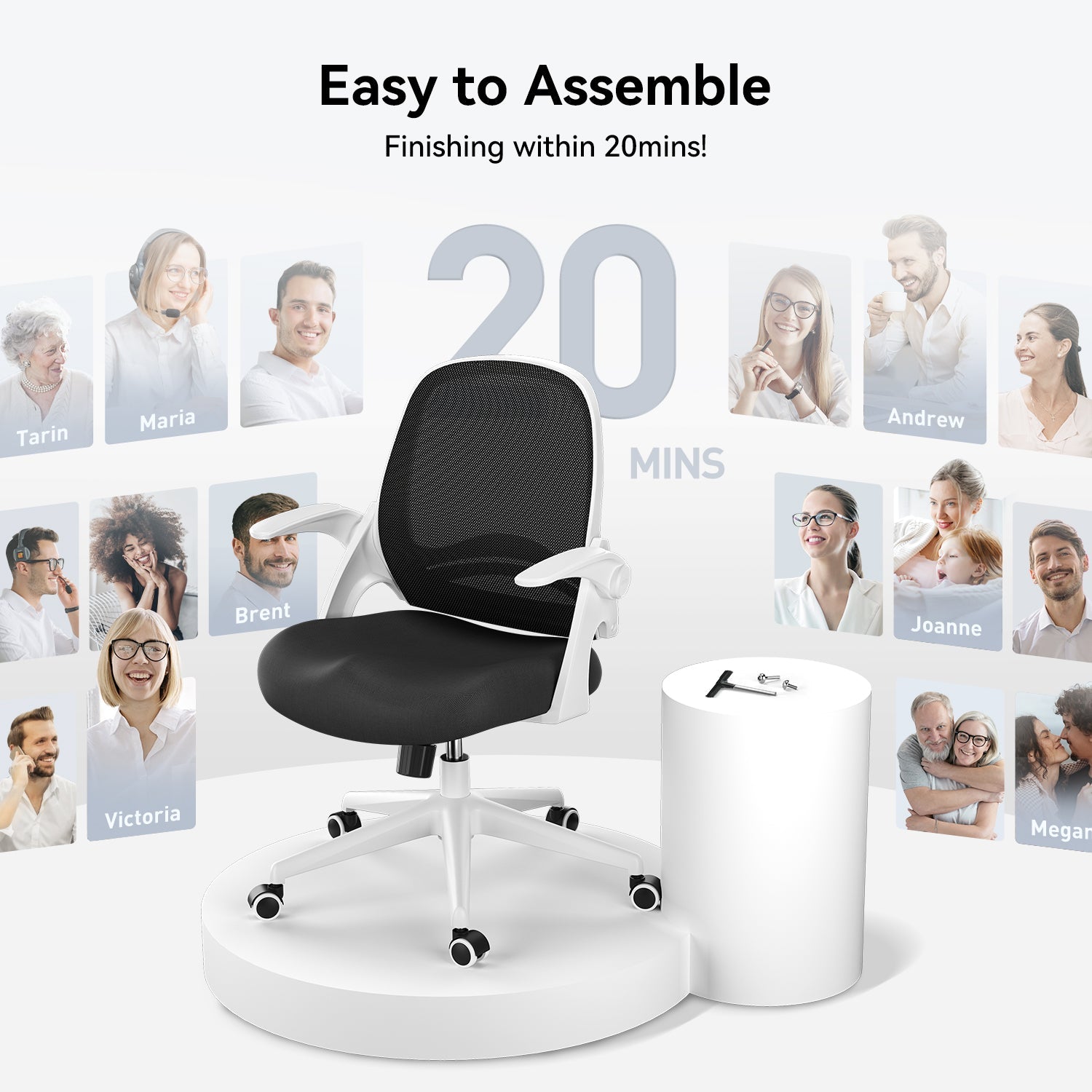 HBADA Penguin-inspired Office Chair-J1