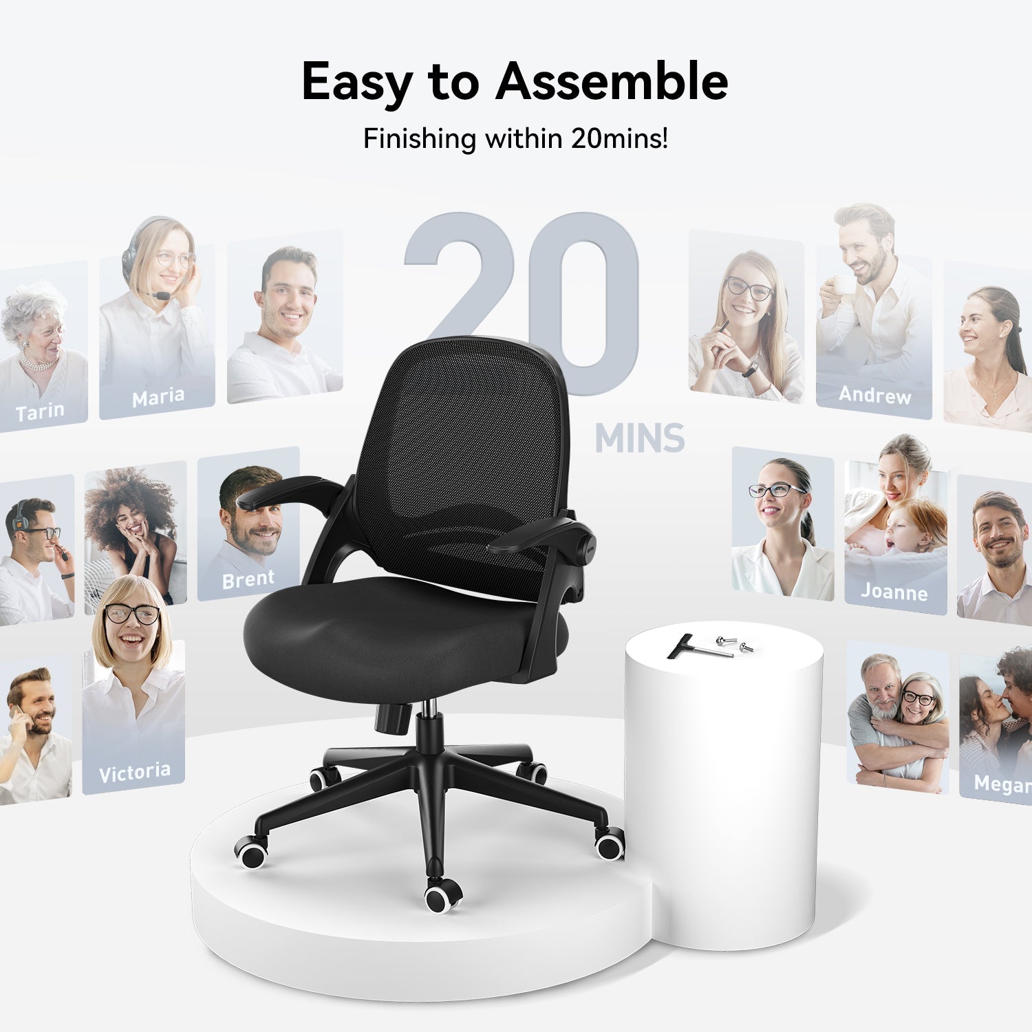 HBADA Penguin-inspired Office Chair-J1