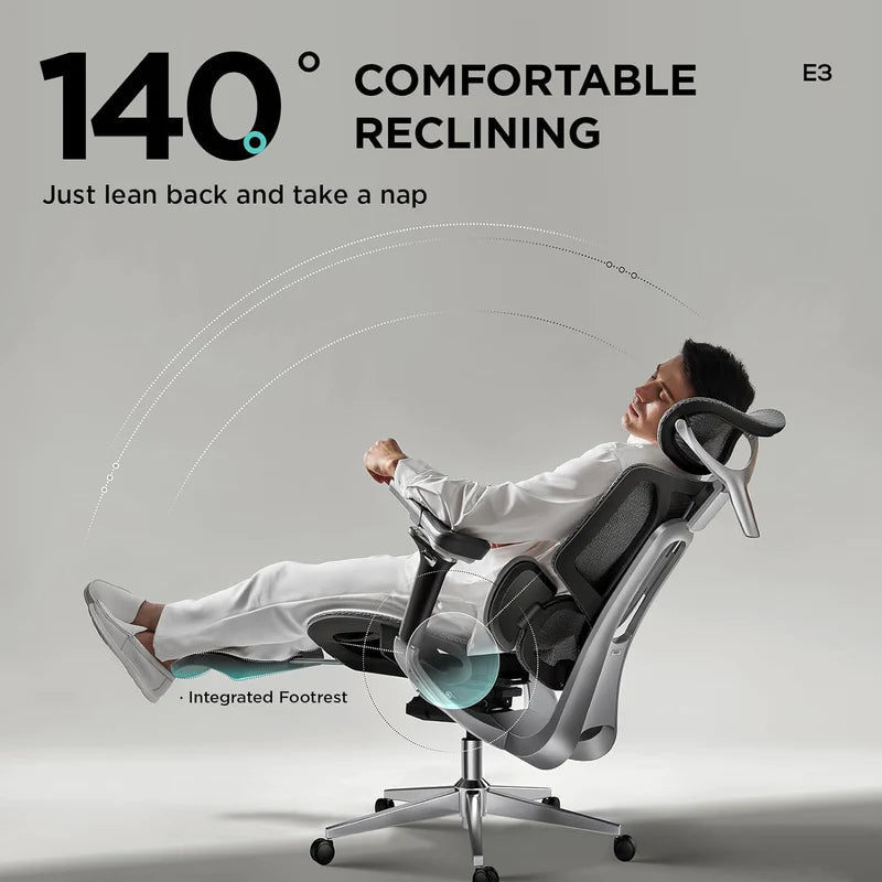 HBADA E3 Pro Ergonomic Office Chair with Footrest