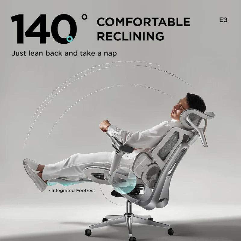 HBADA E3 Pro Ergonomic Office Chair with Footrest