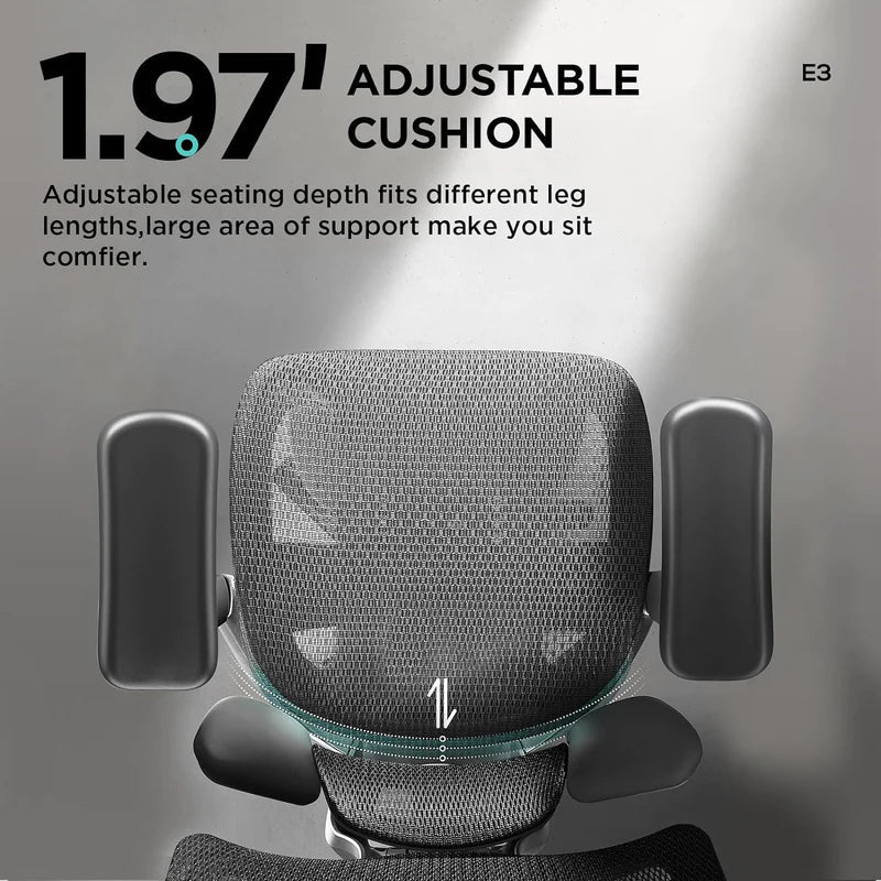 HBADA E3 Air Ergonomic Office Chair without Footrest