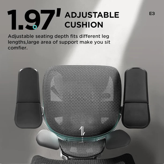 HBADA E3 Pro Ergonomic Office Chair with Footrest