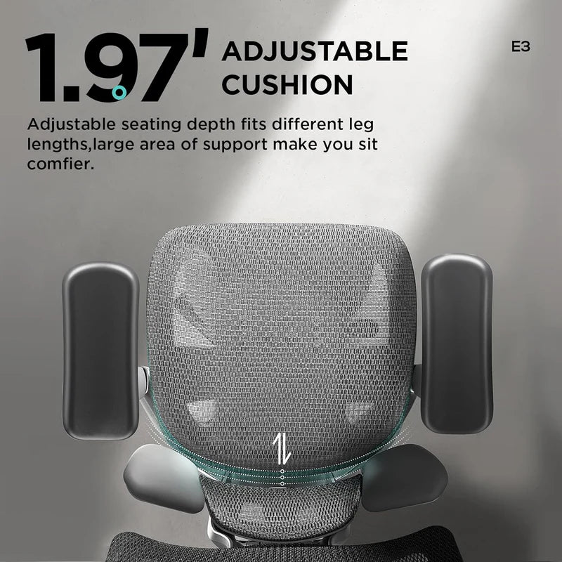 HBADA E3 Air Ergonomic Office Chair without Footrest