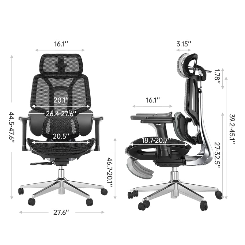 HBADA E3 Air Ergonomic Office Chair without Footrest