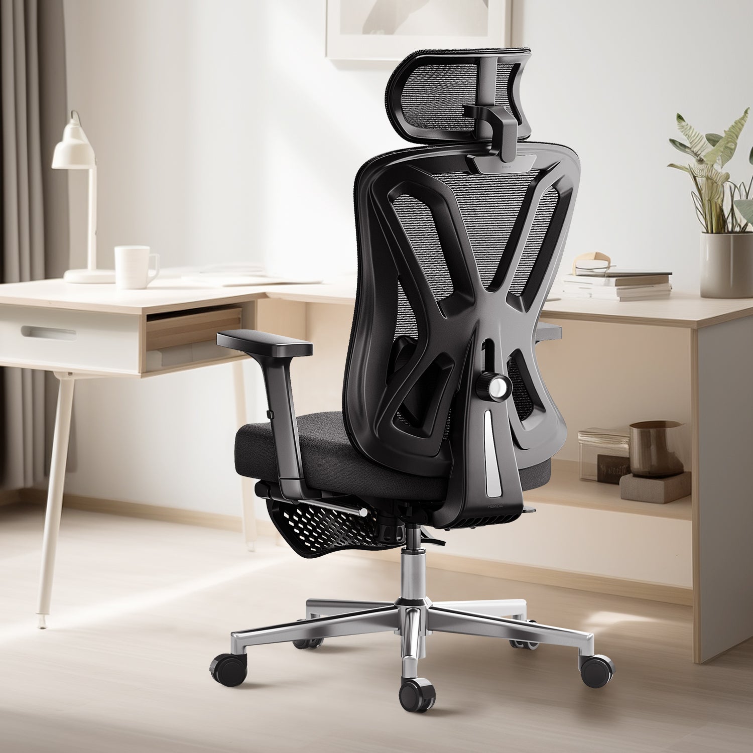 HBADA P5 Ergonomic Office Chair with Footrest