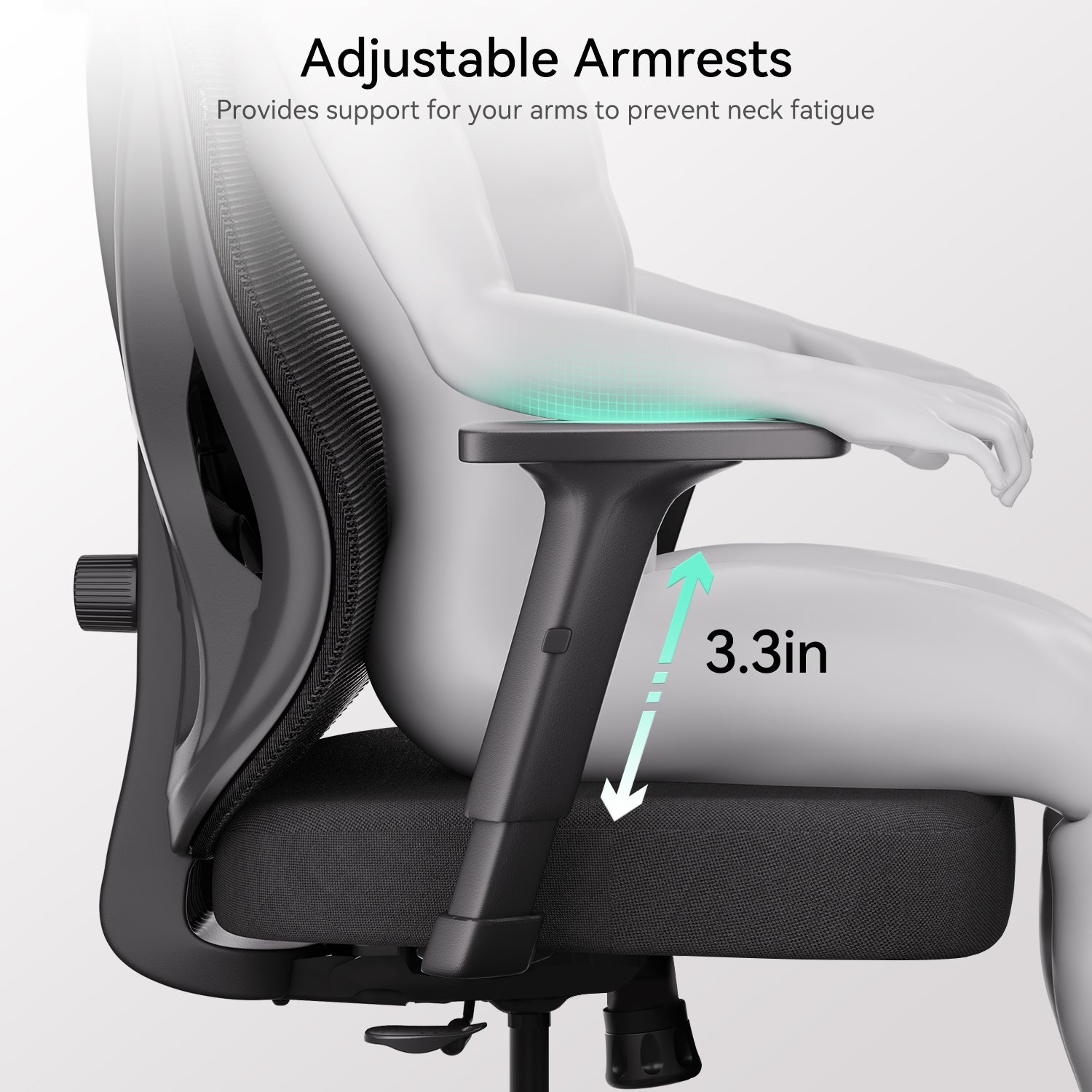 HBADA P5 Ergonomic Office Chair with Footrest