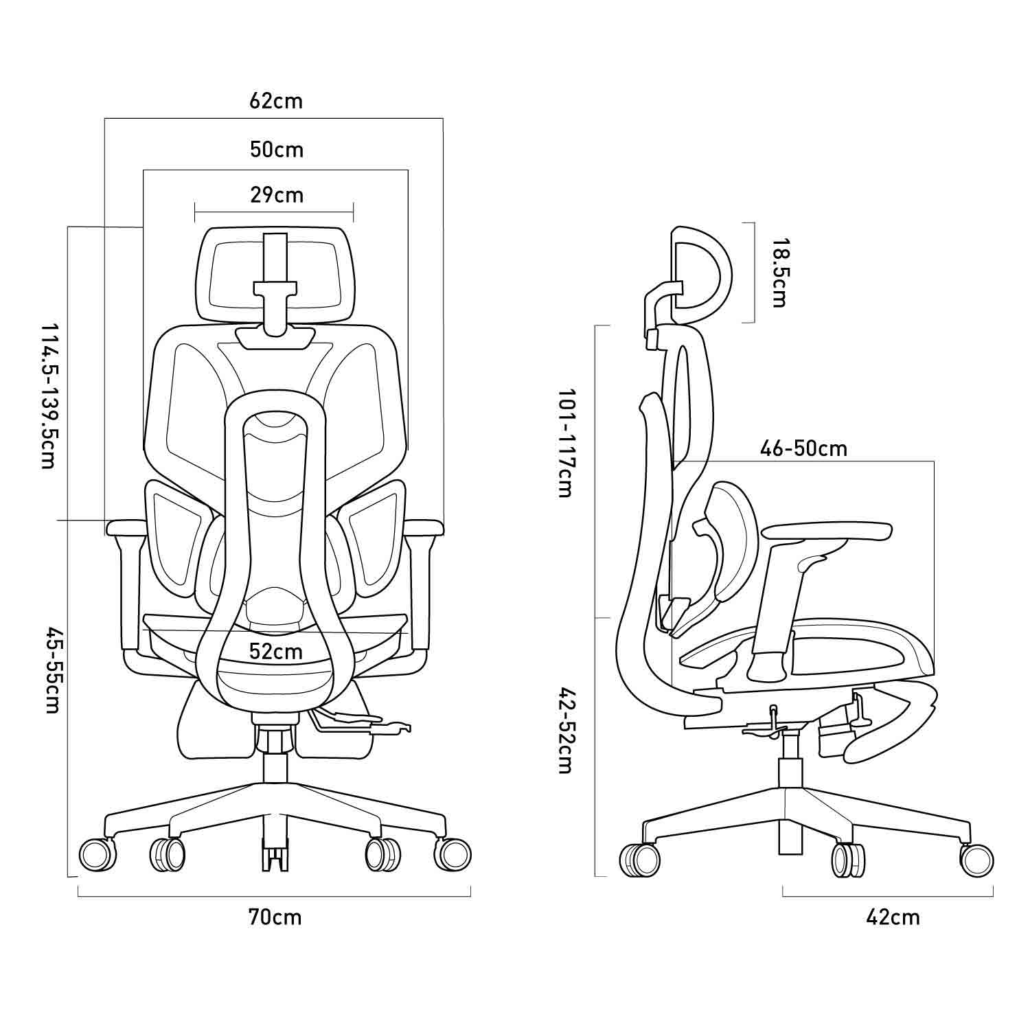 HBADA E3 Ergonomic Chair Pro